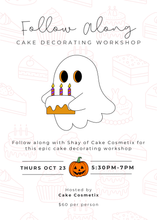 Load image into Gallery viewer, Halloween Monster Cake Decorating Workshop | Thurs Oct 23 | 5:30PM-7PM
