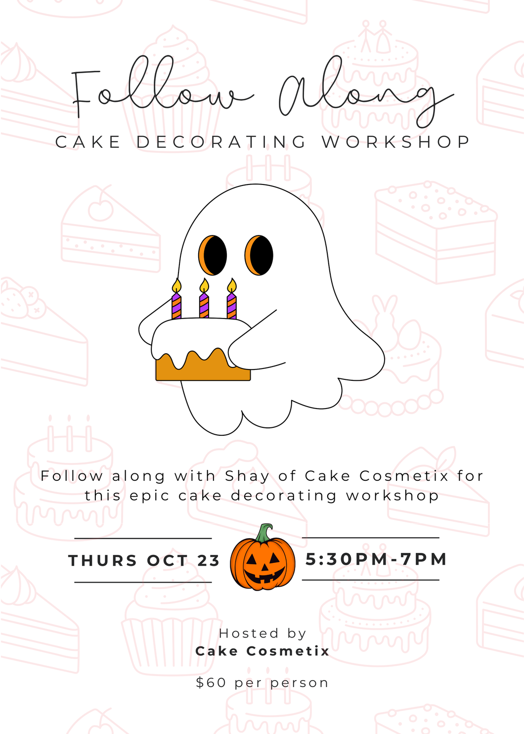 Halloween Monster Cake Decorating Workshop | Thurs Oct 23 | 5:30PM-7PM