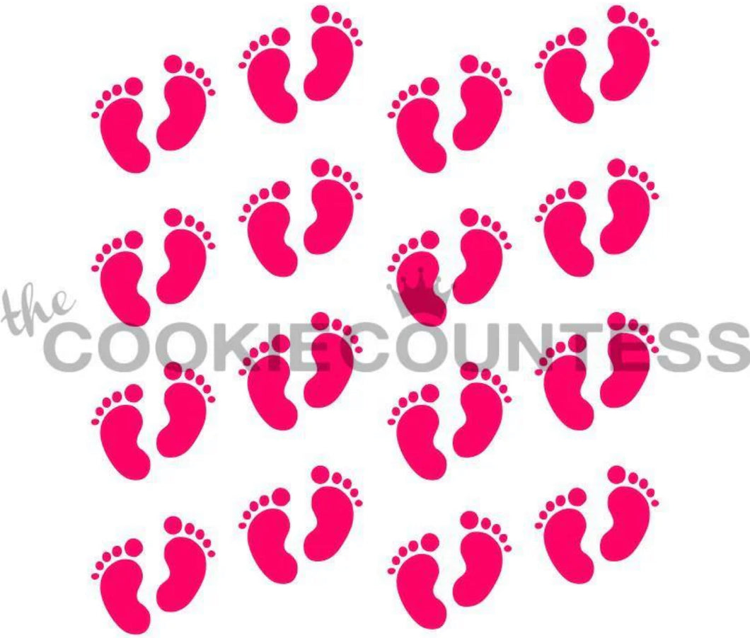 Baby Footprints Stencil