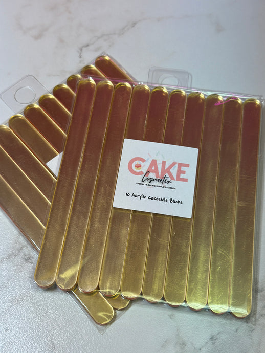 Cakesicle Stix - Gold (10)