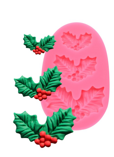  Silicone Holly Mold