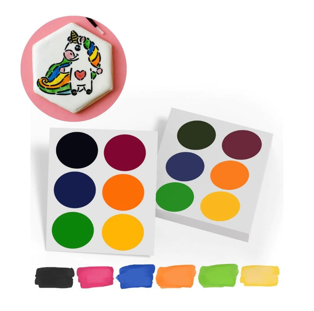 Edible Paint Palettes- Sweet Six
