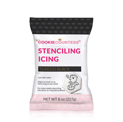 Stenciling Royal Icing Mix - Tuxedo Black