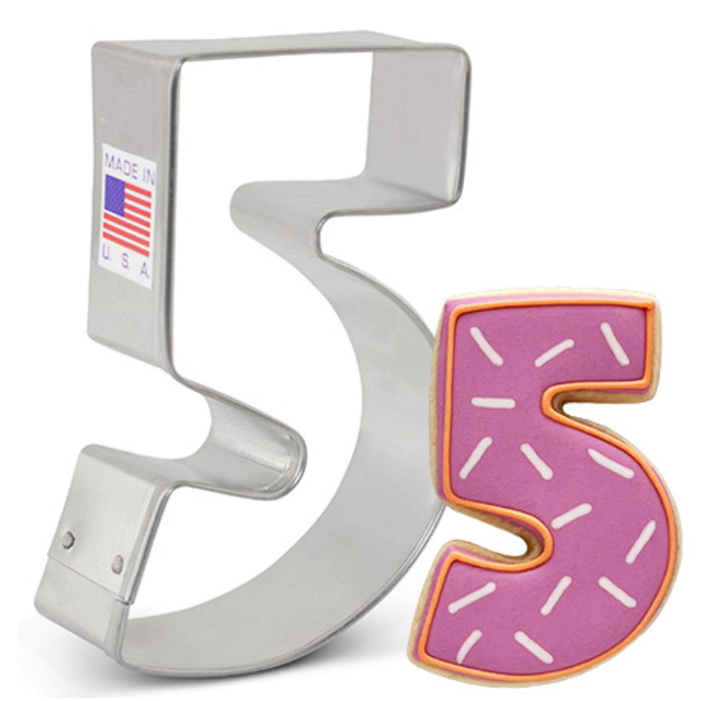 Number 5 Cookie Cutter