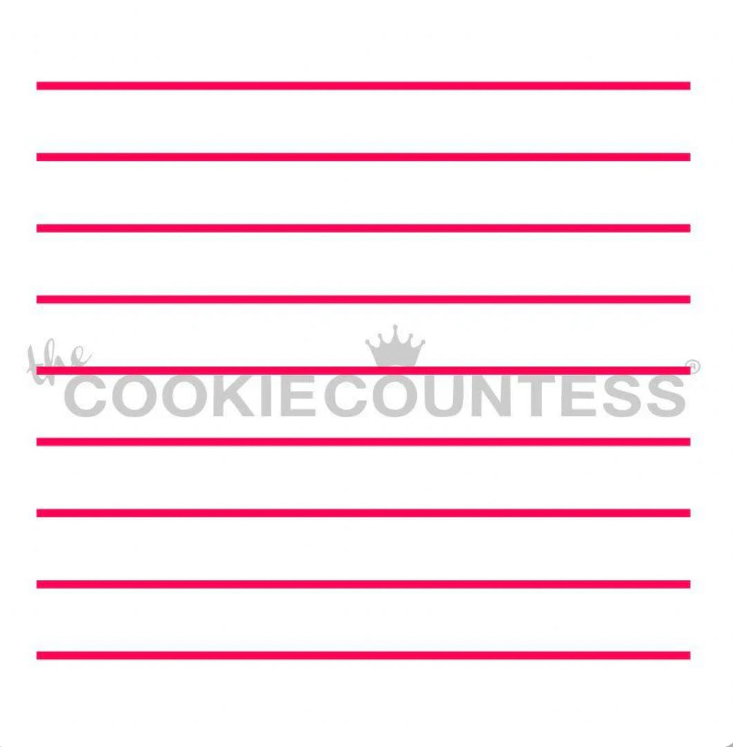 Notebook Stripes Stencil
