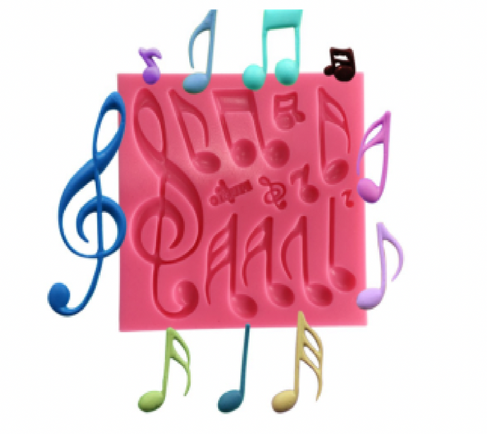  Silicone Music Notes Mold