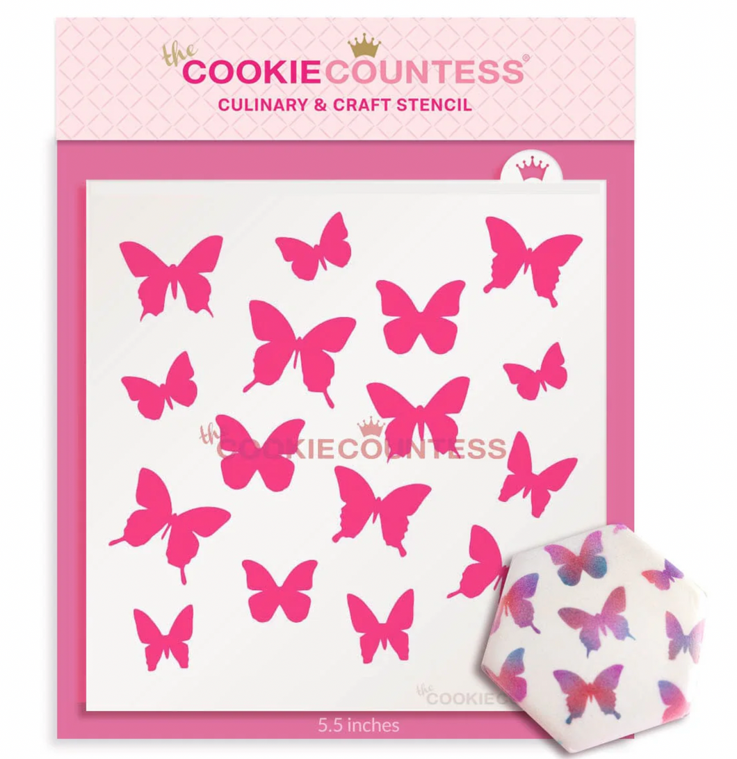 Butterflies Stencil