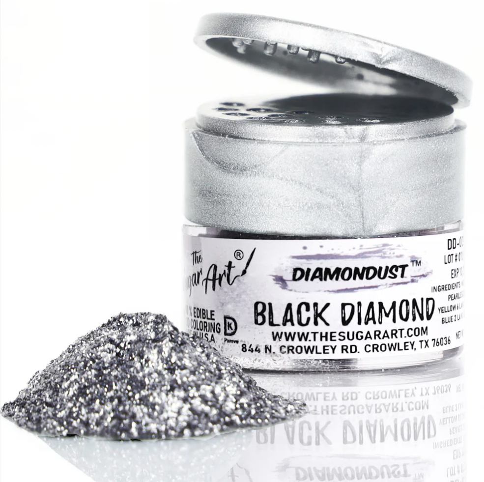 Black Diamond Edible Glitter