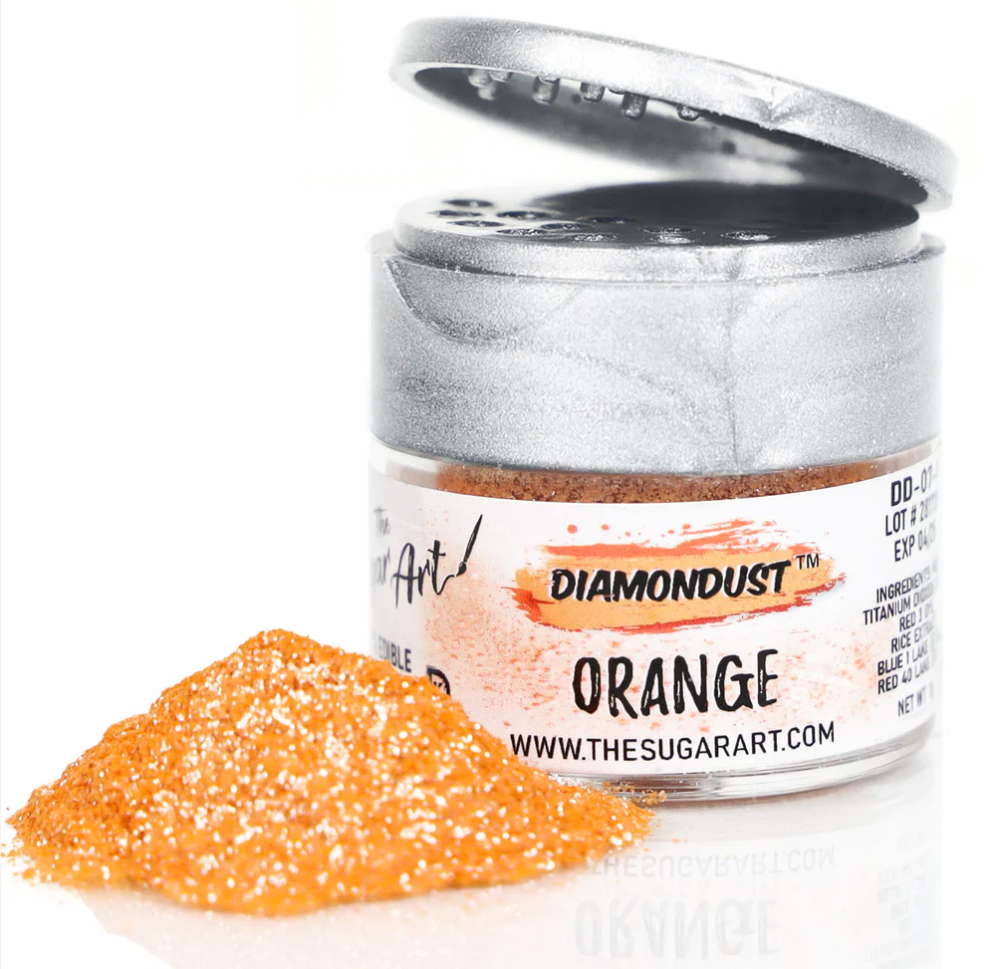 Orange Edible Glitter