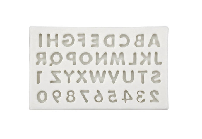  Silicone Classic Letter and Number Mold