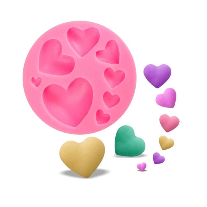  Silicone Hearts Mold