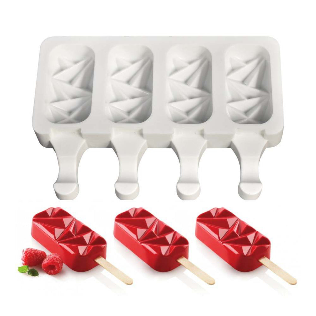 Silicone Mini Geo Bar Cakesicle Mold